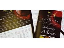 Basmati Indian Restaurant has two branches, one in Shenley and the other in Harpenden. We were recently asked to redesign and print their restaurant and takeaway menus