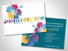 Postcard flyer design for Hakalau Life