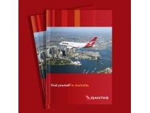 Qantas Airlines brochure design by Laban Brown Design based in Essex