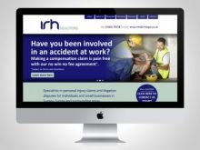 Website design for IRH Solicitors